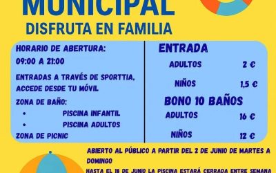 ¡VUELVE LA PISCINA MUNICIPAL!