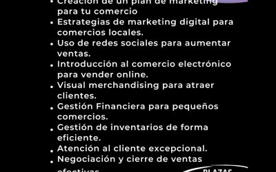 NUEVOS TALLERES PARA COMERCIOS Y EMPRENDEDORES EN SAN MIGUEL DE SALINAS