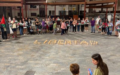 Concentración de apoyo a la Global Sumud Flotilla.