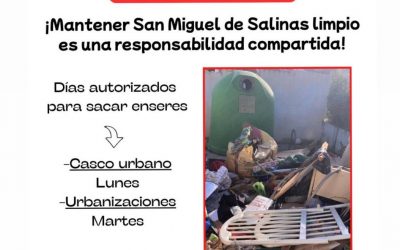 AVISO IMPORTANTE – ABANDONO DE ENSERES