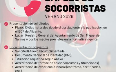 Bolsa de Empleo de Socorristas – Verano 2026