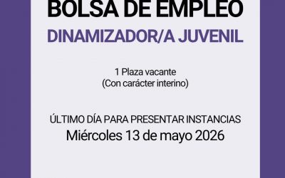 Bolsa de trabajo de DINAMIZADOR/A JUVENIL.