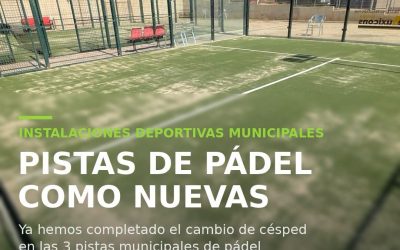 PISTAS DE PÁDEL COMO NUEVAS